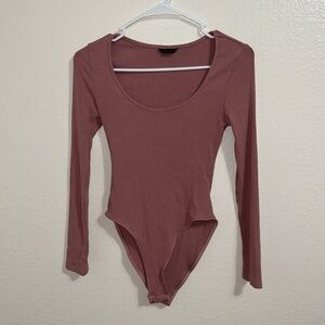 PINK LONG SLEEVE BODYSUIT